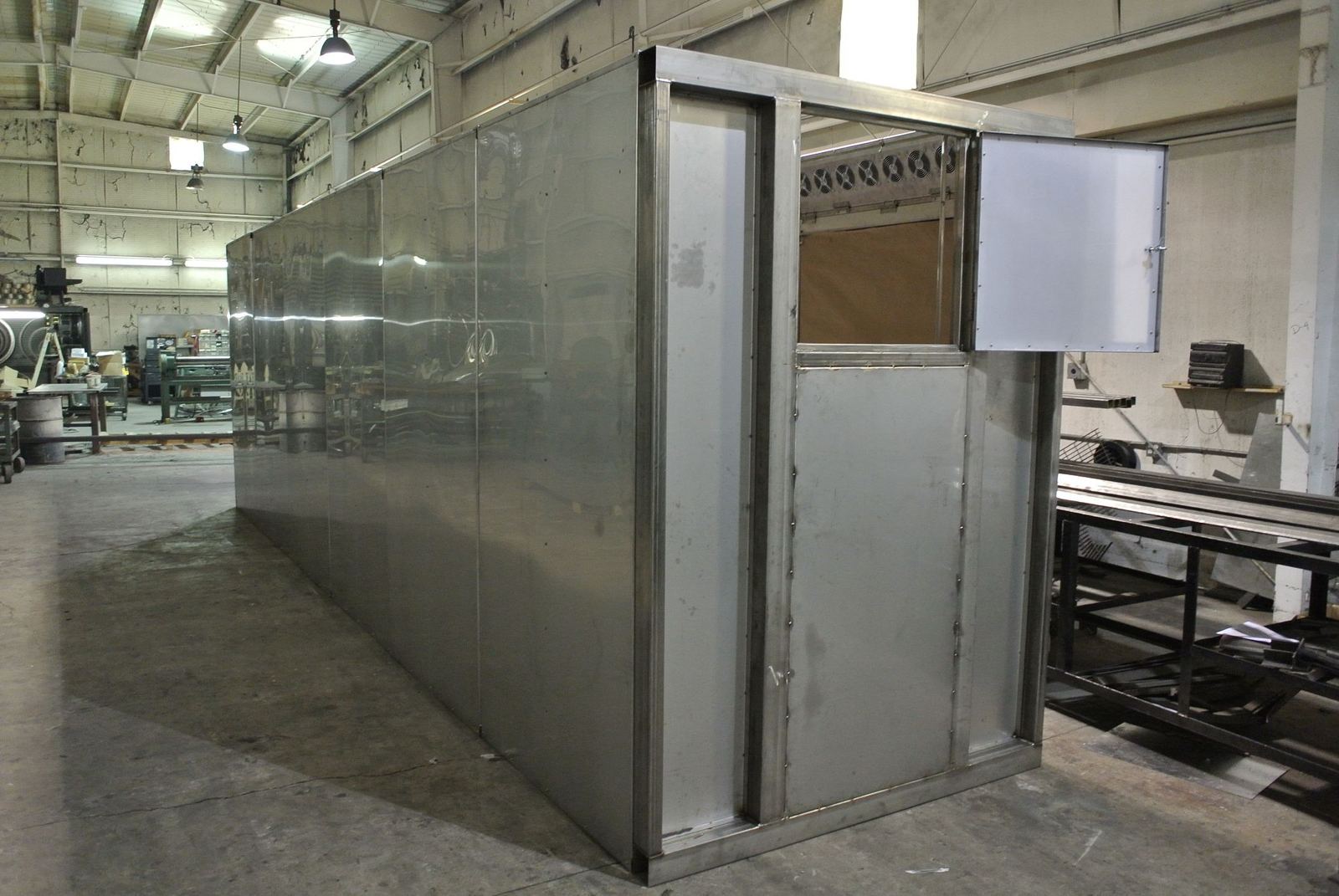 Large custom steel enclosure