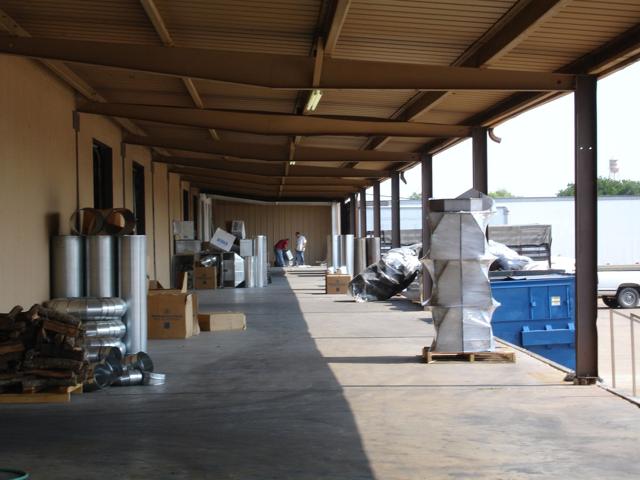 Loading dock and staging