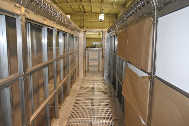Installed duct and walkway